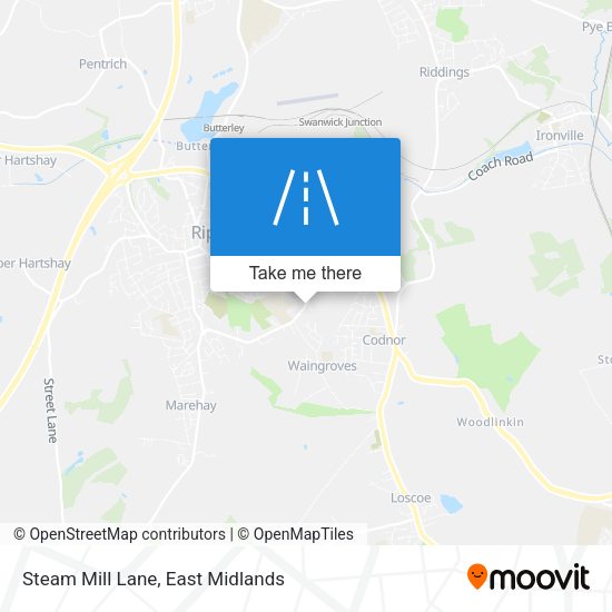 Steam Mill Lane map