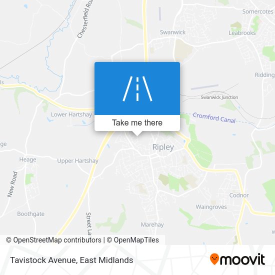 Tavistock Avenue map
