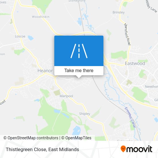 Thistlegreen Close map