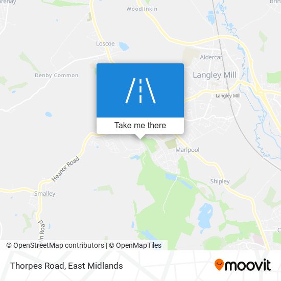 Thorpes Road map