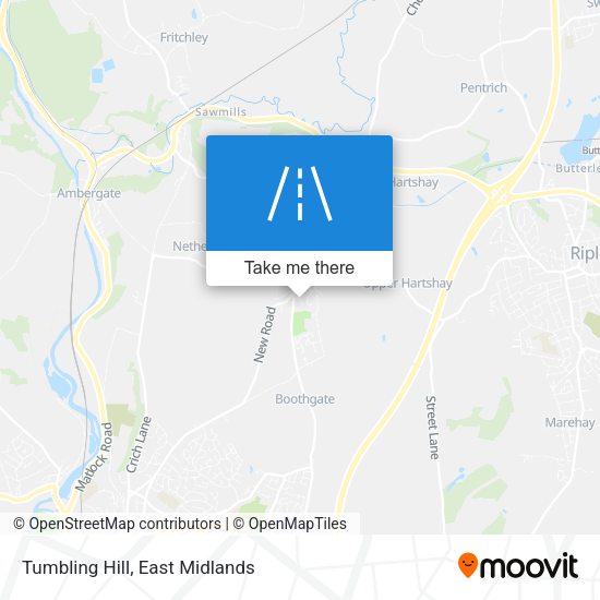 Tumbling Hill map