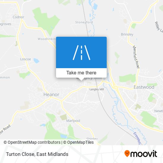 Turton Close map