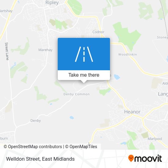 Welldon Street map
