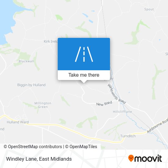 Windley Lane map