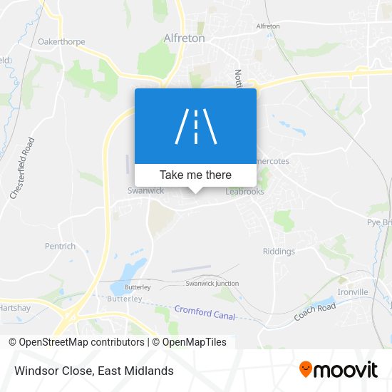 Windsor Close map