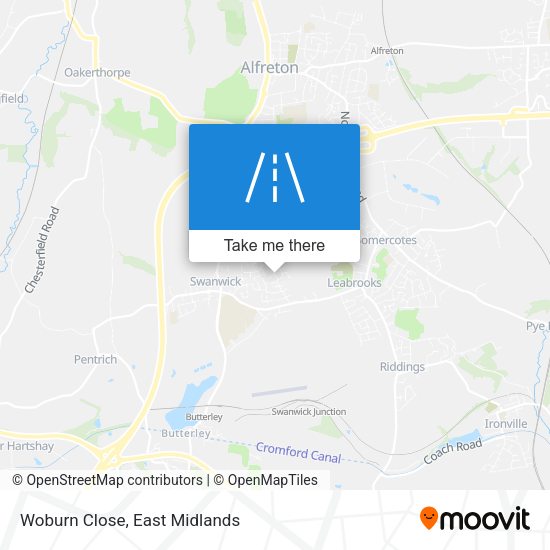Woburn Close map
