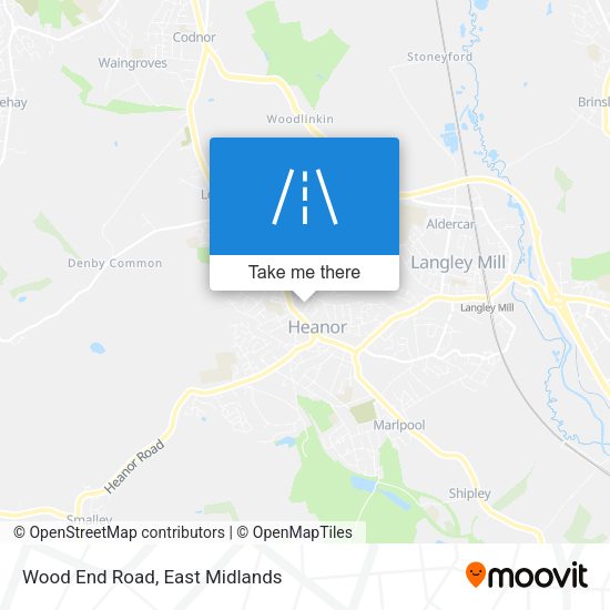 Wood End Road map