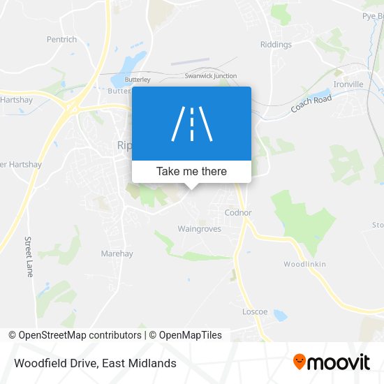 Woodfield Drive map