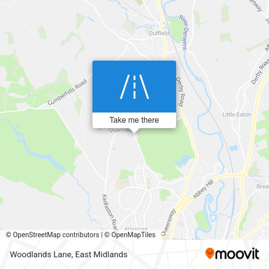 Woodlands Lane map