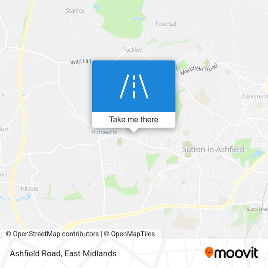 Ashfield Road map