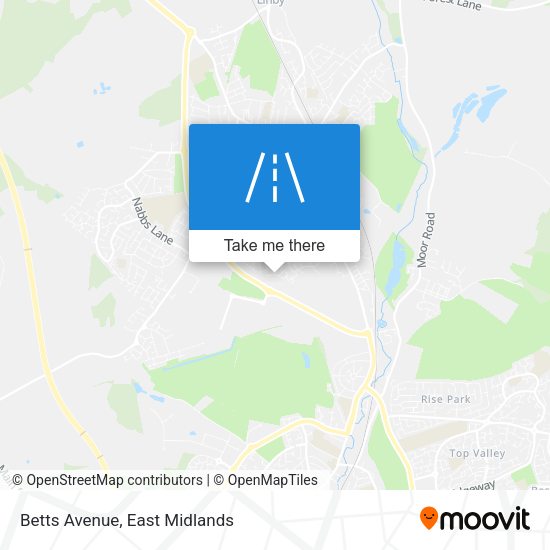 Betts Avenue map