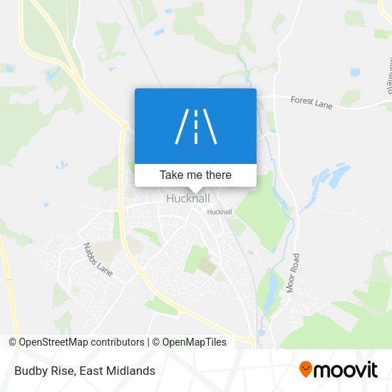 Budby Rise map