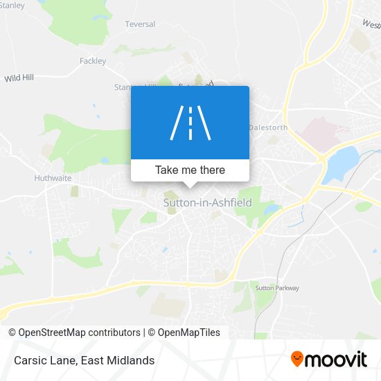 Carsic Lane map