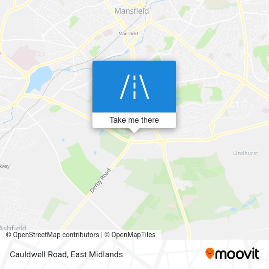 Cauldwell Road map