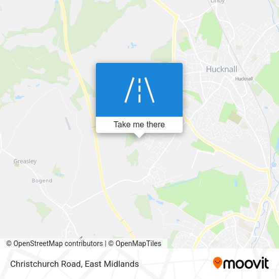 Christchurch Road map