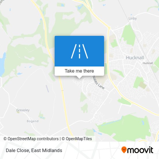 Dale Close map