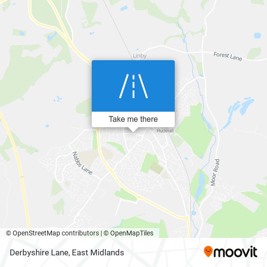 Derbyshire Lane map