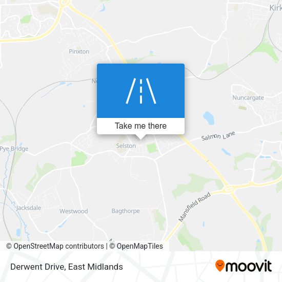 Derwent Drive map
