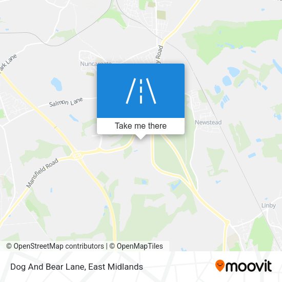Dog And Bear Lane map