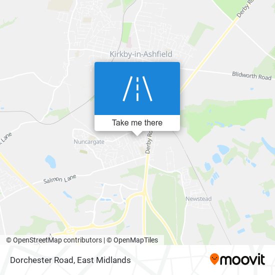 Dorchester Road map