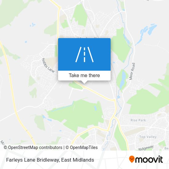 Farleys Lane Bridleway map