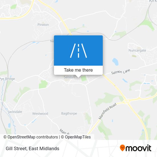Gill Street map