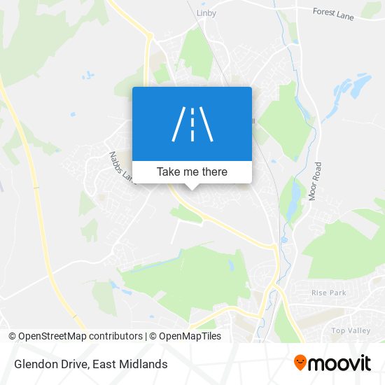 Glendon Drive map