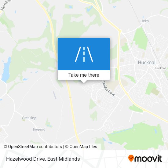 Hazelwood Drive map