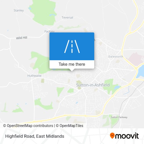 Highfield Road map