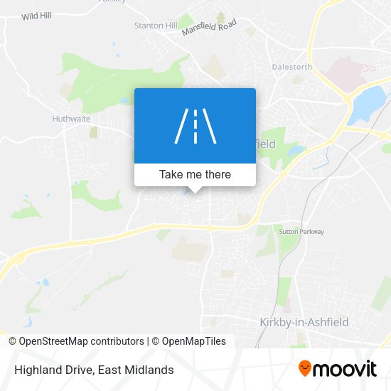 Highland Drive map