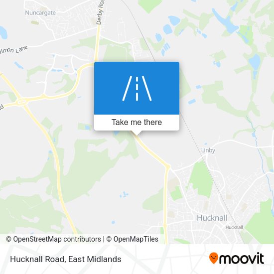 Hucknall Road map