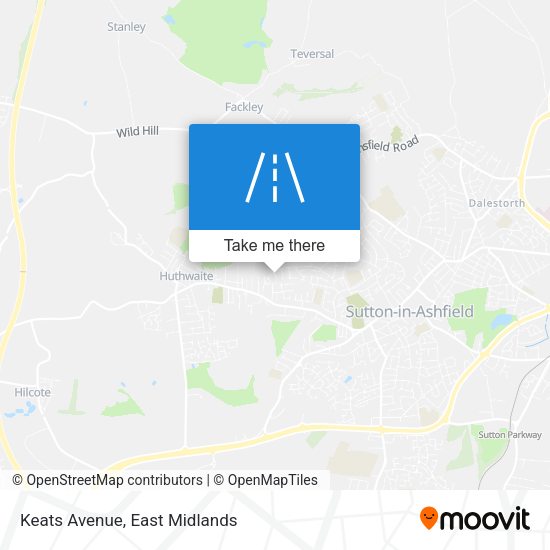 Keats Avenue map