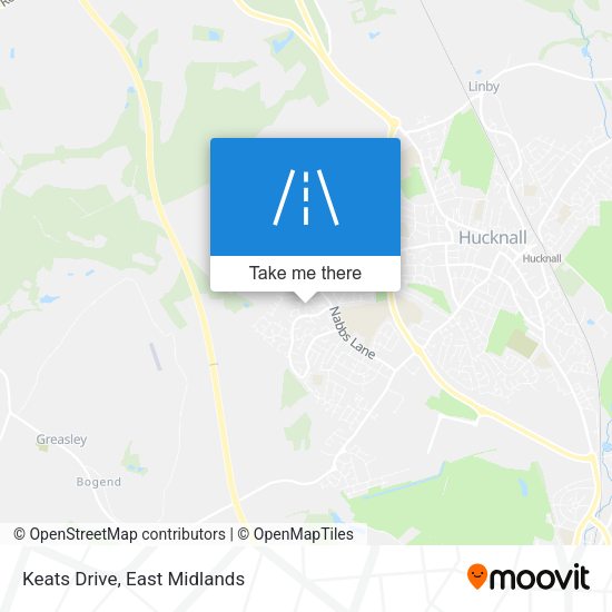 Keats Drive map