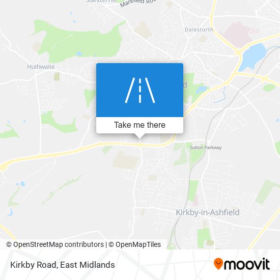 Kirkby Road map