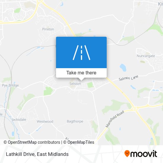 Lathkill Drive map