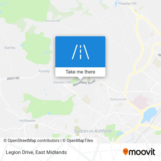 Legion Drive map