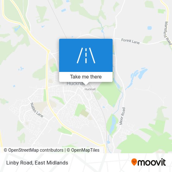 Linby Road map
