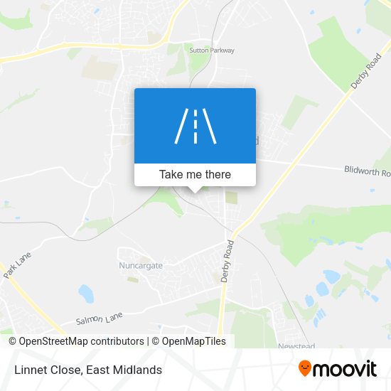 Linnet Close map