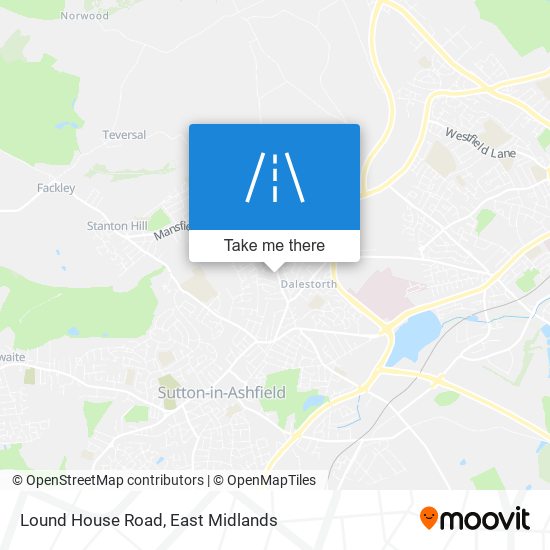 Lound House Road map