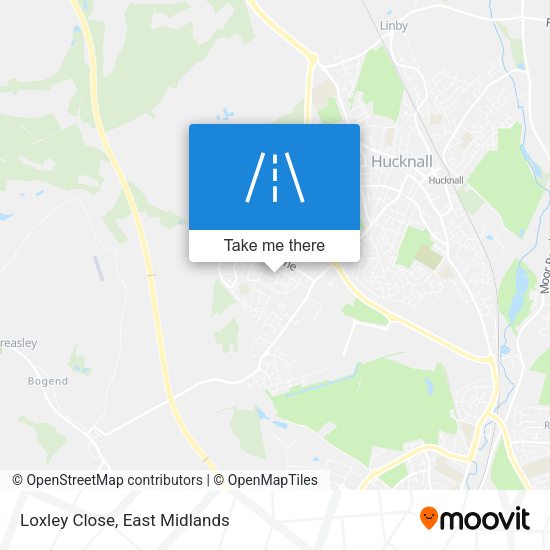 Loxley Close map