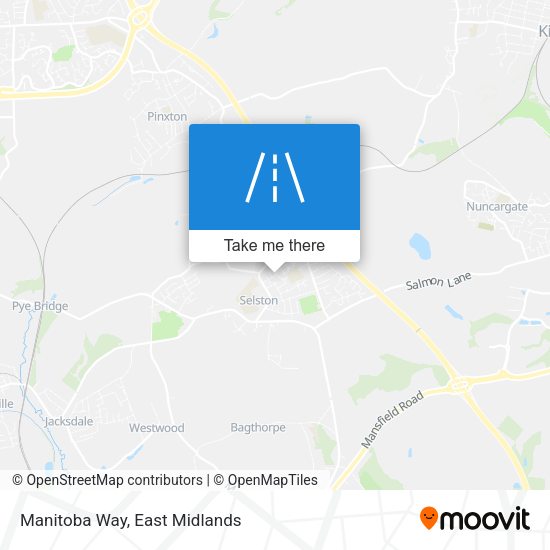 Manitoba Way map