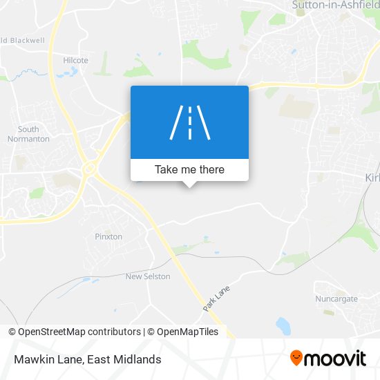 Mawkin Lane map