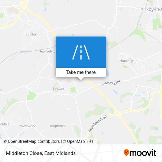 Middleton Close map