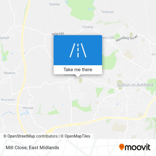 Mill Close map