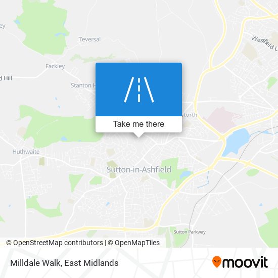 Milldale Walk map