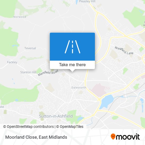 Moorland Close map