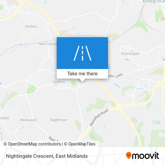 Nightingale Crescent map