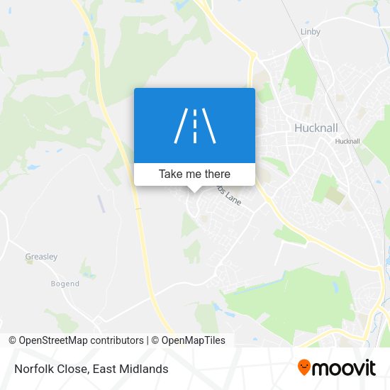 Norfolk Close map