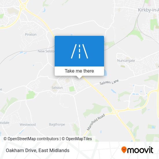 Oakham Drive map