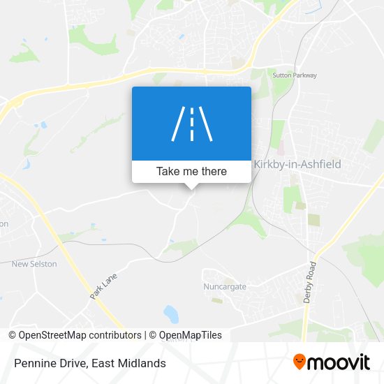 Pennine Drive map